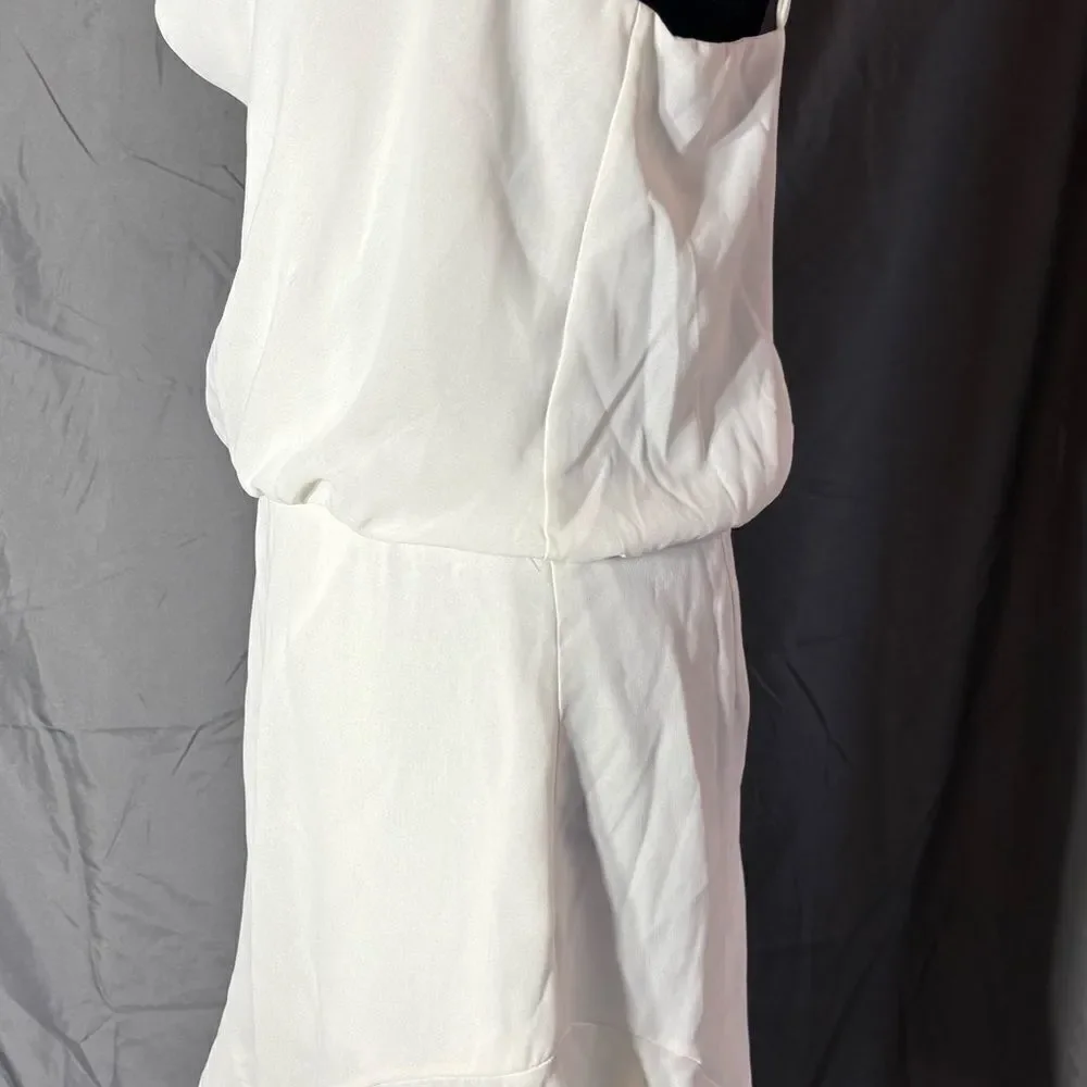 L New She + Sky Spaghetti Strap Cowl Neck Romper NWT Size Large